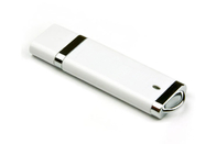 Couleur bleue du plastique 16G 2,0 USB avec le logo adapté aux besoins du client et paquet de marque de la vie d'exposition