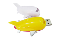32G 3,0 couleur jaune USB formé plat en plastique avec la marque adaptée aux besoins du client de la vie d'exposition de logo et de paquet