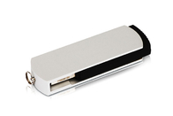 Métal USB de torsion de pivot de couleur rouge de l'approvisionnement 64G 2,0 d'usine avec la marque adaptée aux besoins du client de la vie d'exposition de logo et de paquet