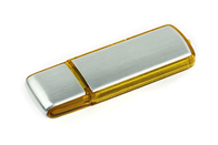 Métal jaune USB de couleur de la marque 16G 3,0 de la vie d'exposition d'approvisionnement d'usine d'USB avec le logo et le paquet adaptés aux besoins du client