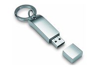 Commande argentée d'instantané en métal de chargement rapide, type disque dur à mémoire flash de Keychain d'Usb