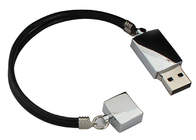 Commande argentée d'instantané d'USB en métal avec la capacité de stockage élevée de ficelle de Keychain