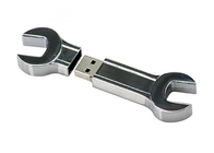 Metal Usb de capacité élevée de forme de clé, utilisation argentée de Covenient d'entraînement du stylo 64g 2,0