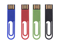 Type en plastique vert marque adaptée aux besoins du client d'agrafe de livre d'entraînement de bâton d'USB de la vie d'exposition de logo