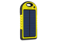 Capacité portative actionnée solaire du chargeur 6000mAh Bettery de jaune de logo de laser
