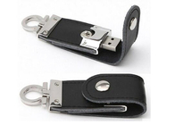 Cuir noir USB de couleur de la marque 8G 3,0 de la vie d'exposition d'approvisionnement d'usine d'USB avec le logo et le paquet adaptés aux besoins du client