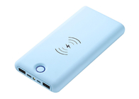 La banque sans fil magnétique bleue de la puissance 20000mAh avec le port d'USB C a adapté le logo aux besoins du client