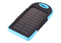Le chargeur solaire imperméable bleu pour le téléphone 4000mAh d'Android avec 5pcs a mené la lumière