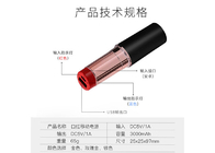 Approbation en plastique de petite taille de la FCC ROHS de la CE de chargeur de rouge à lèvres de la banque 2600mAh de puissance